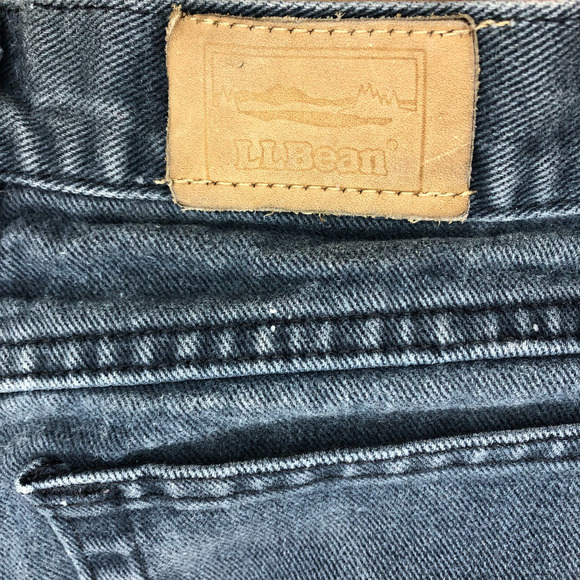 VTG LL bean Jeans Womens 10‎ Blue Double L Relaxed Fit High Rise Tapered Leg Y2K - Picture 4 of 10